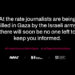 GAZAのジャーナリストを狙ったイスラエルの攻撃に抗議！